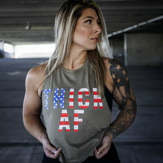 Thick AF USA Edition Crop Top