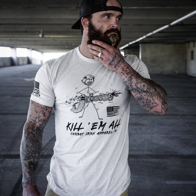 Load image into Gallery viewer, Kill Em&#39; All Machine Gunner Men&#39;s T-Shirt
