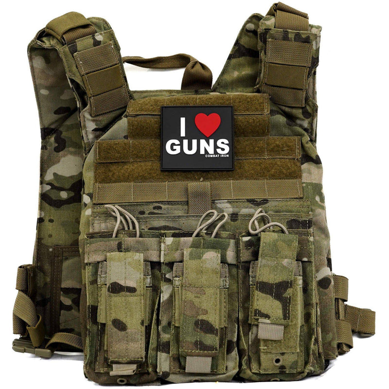 Load image into Gallery viewer, I LOVE GUNS 3D PVC PATCH
