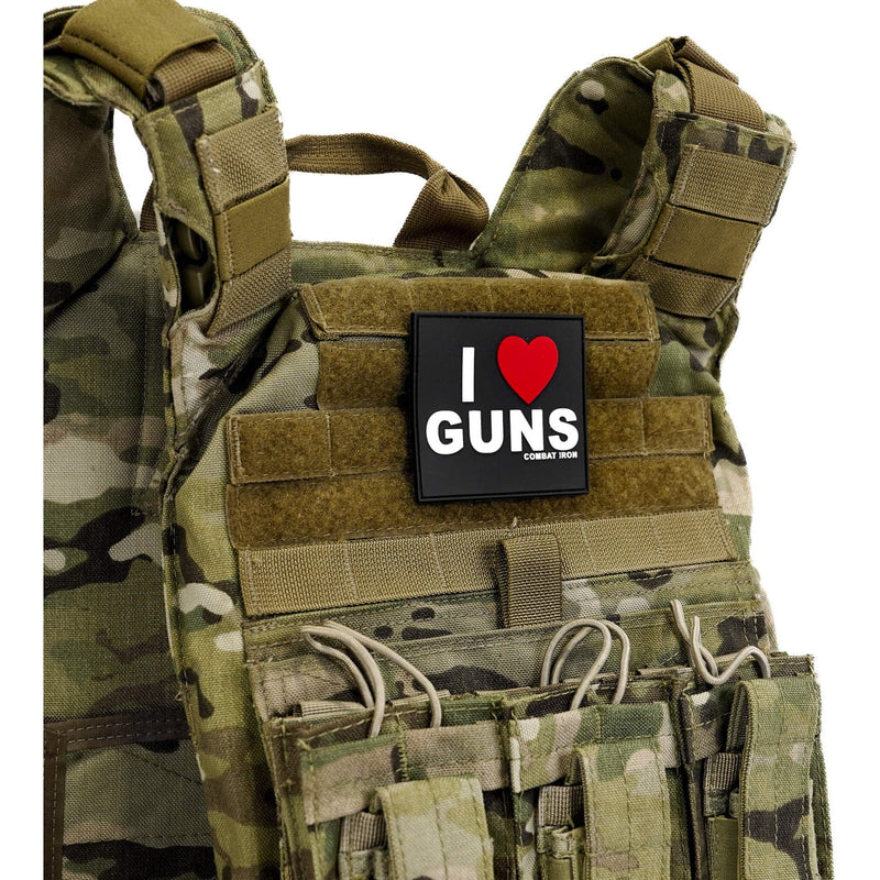 Load image into Gallery viewer, I LOVE GUNS 3D PVC PATCH
