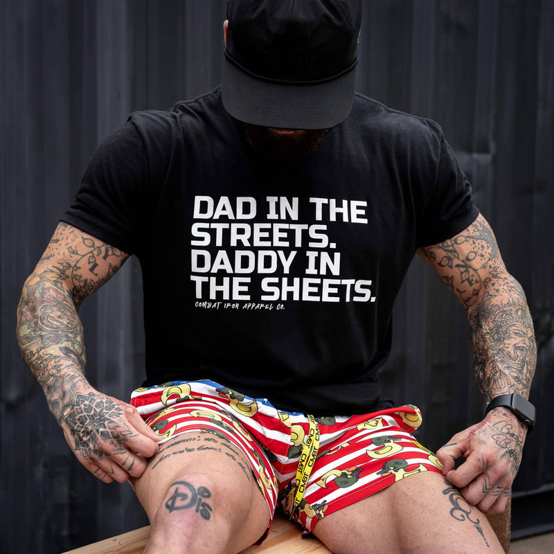Load image into Gallery viewer, Dad in the Streets. Daddy In the Sheets. Men&#39;s T-Shirt
