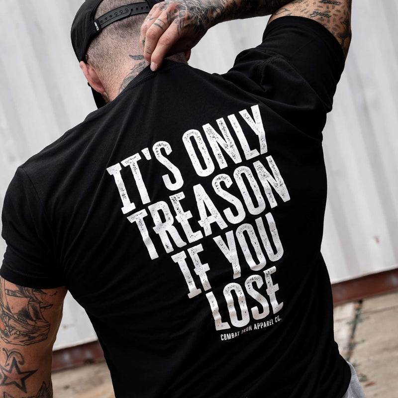 Load image into Gallery viewer, IT'S ONLY TREASON IF YOU LOSE MEN'S T-SHIRT
