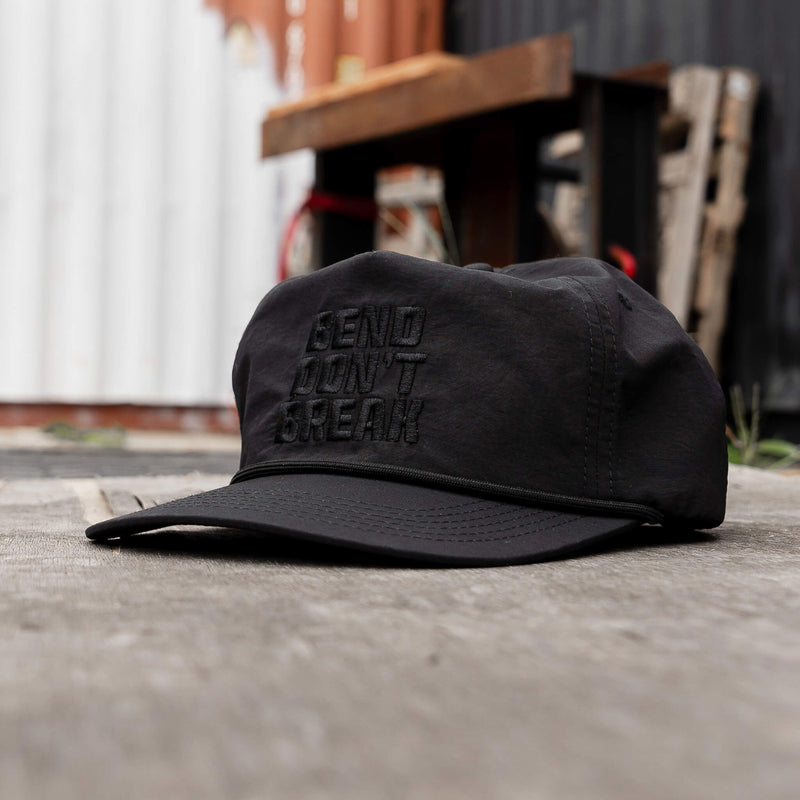 Load image into Gallery viewer, Bend Don&#39;t Break Subdued Crushable Rope SnapBack
