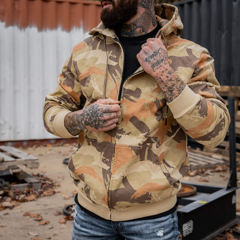 Load image into Gallery viewer, Men's Fleece Lined Zip Up Hoodie
