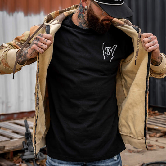 Men's Fleece Lined Zip Up Hoodie