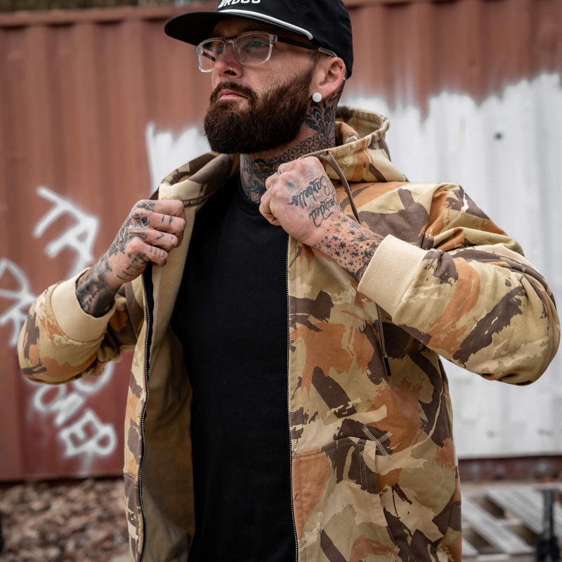 Load image into Gallery viewer, Men's Fleece Lined Zip Up Hoodie
