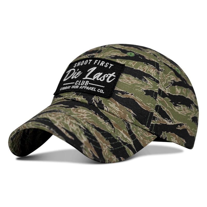 Load image into Gallery viewer, Shoot First. Die Last. Club Patch Low Profile Ripstop Flex Hat
