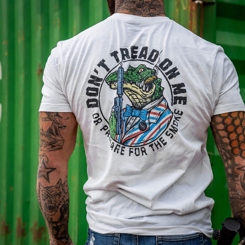 Load image into Gallery viewer, Don&#39;t Tread On Me Or Prepare For The Smoke Men&#39;s T-Shirt
