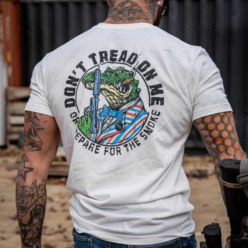 Load image into Gallery viewer, Don&#39;t Tread On Me Or Prepare For The Smoke Men&#39;s T-Shirt
