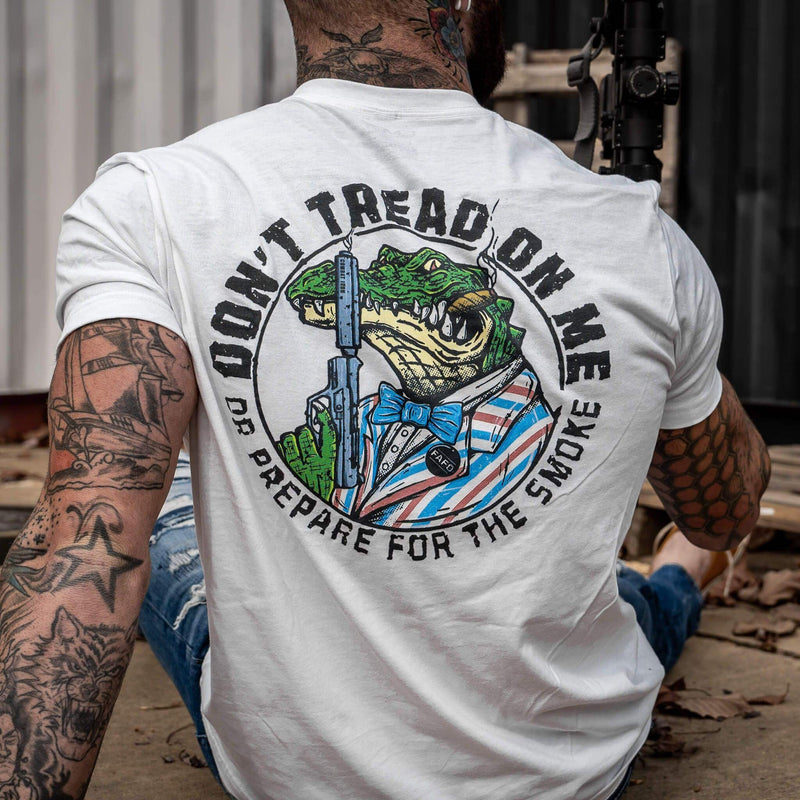 Load image into Gallery viewer, Don&#39;t Tread On Me Or Prepare For The Smoke Men&#39;s T-Shirt
