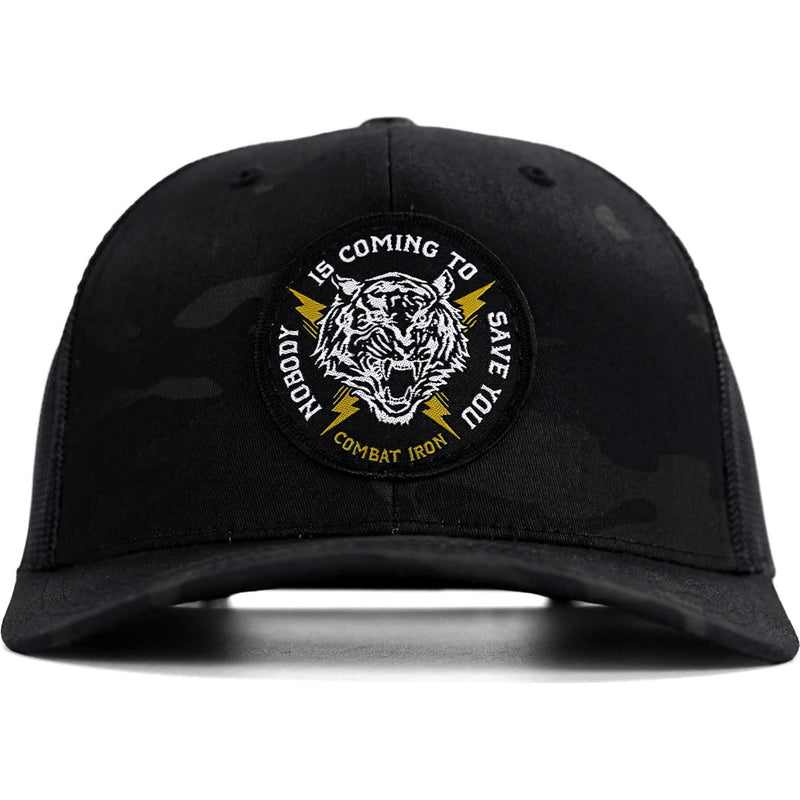 Load image into Gallery viewer, Nobody Is Coming To Save You Patch Snapback Hat
