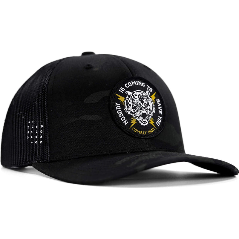 Load image into Gallery viewer, Nobody Is Coming To Save You Patch Snapback Hat

