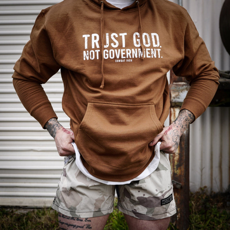 Load image into Gallery viewer, Trust God. Not Government. Men&#39;s Hoodie
