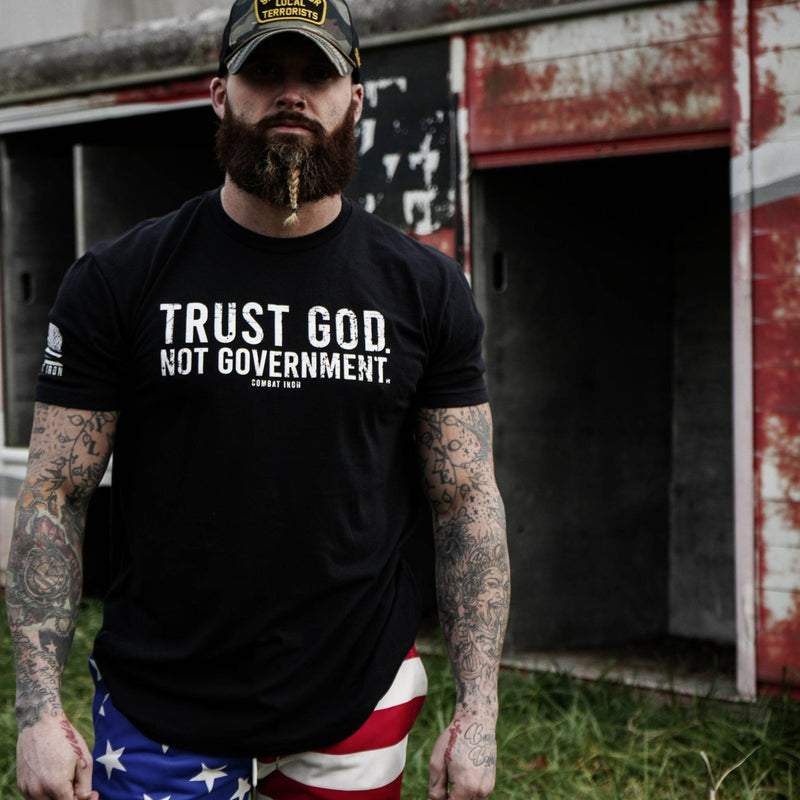 Load image into Gallery viewer, Trust God. Not Government. Men&#39;s T-Shirt
