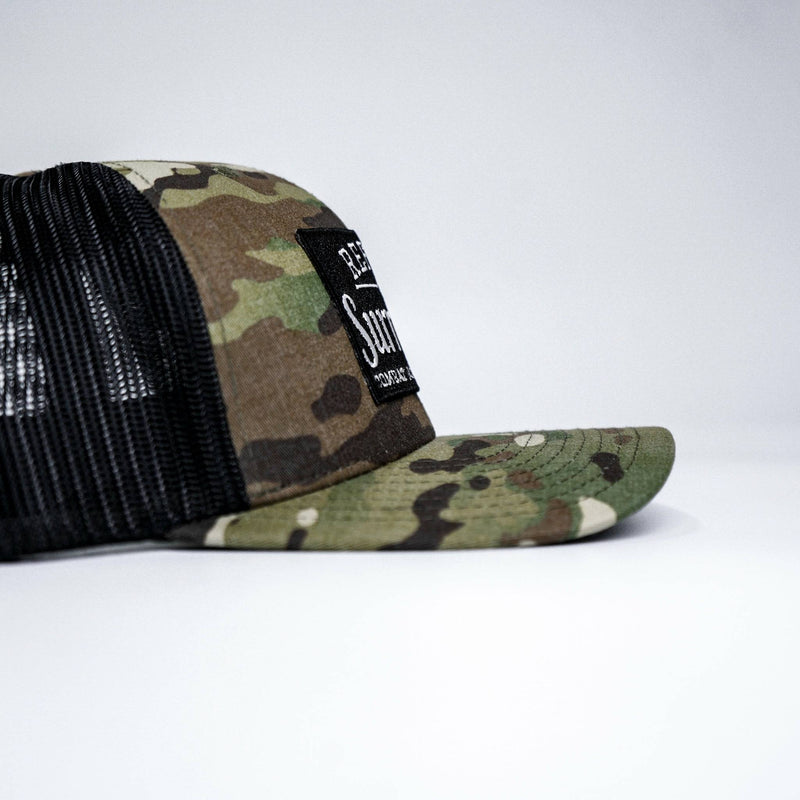 Load image into Gallery viewer, Refuse To Surrender B/W Patch Snapback Hat
