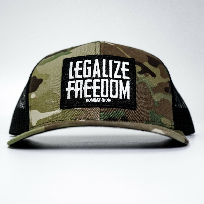 Load image into Gallery viewer, Legalize Freedom Patch Mid-Profile Mesh Snapback
