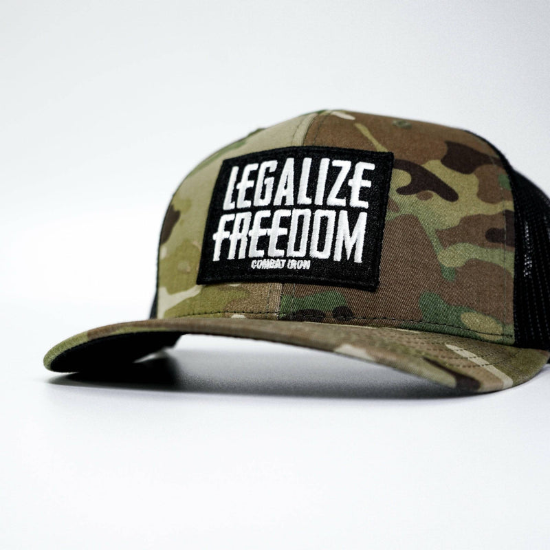 Load image into Gallery viewer, Legalize Freedom Patch Mid-Profile Mesh Snapback
