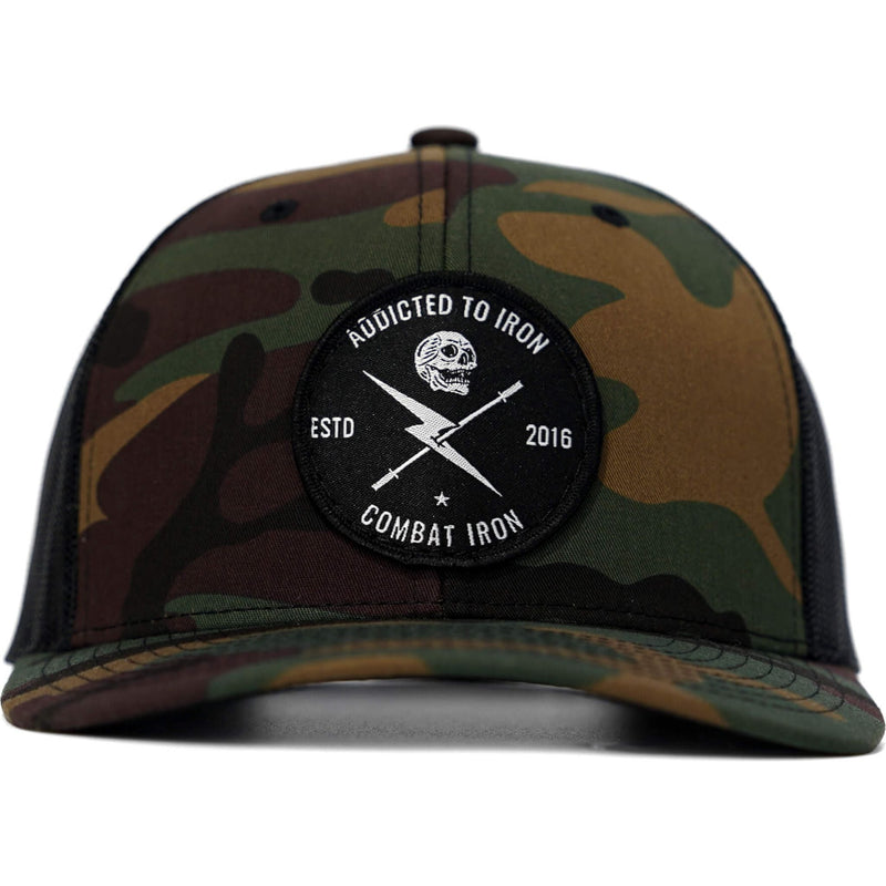 Load image into Gallery viewer, Addicted To Iron Patch Snapback Hat
