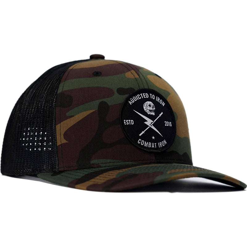 Load image into Gallery viewer, Addicted To Iron Patch Snapback Hat
