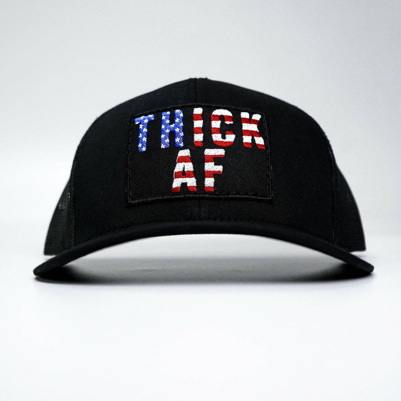 Load image into Gallery viewer, Thick AF USA Edition Patch Mid-Profile Mesh Snapback
