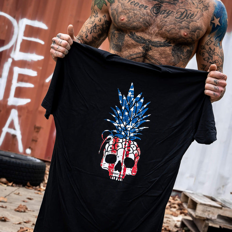 Load image into Gallery viewer, American Flag USA Pineapple Grenade Men&#39;s T-Shirt
