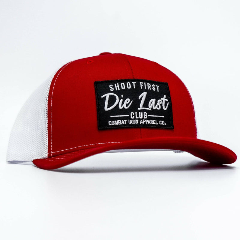 Load image into Gallery viewer, Shoot First. Die Last. Club Patch Snapback
