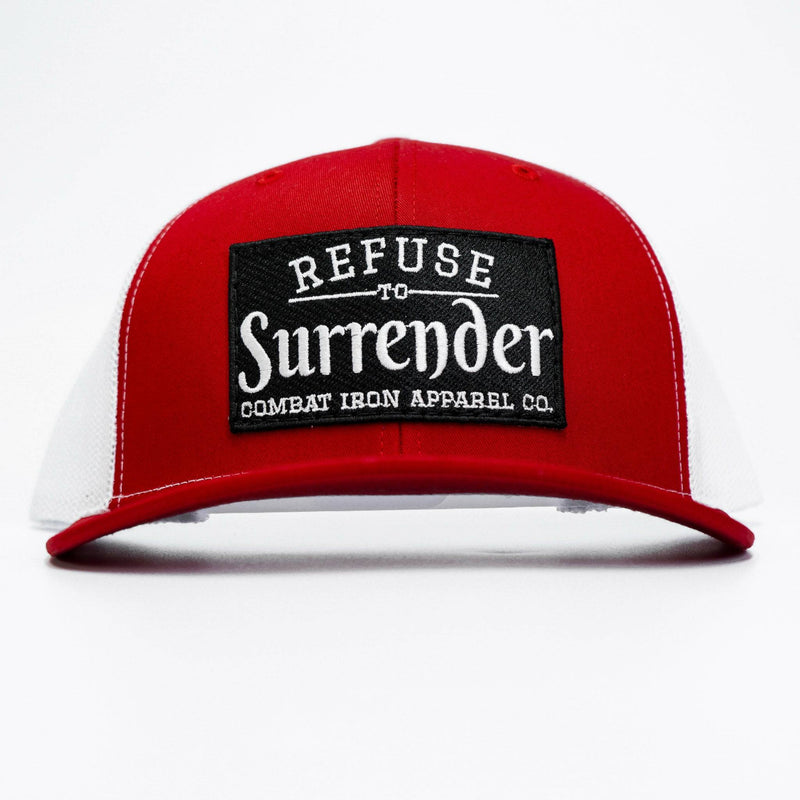 Load image into Gallery viewer, Refuse To Surrender B/W Patch Snapback Hat
