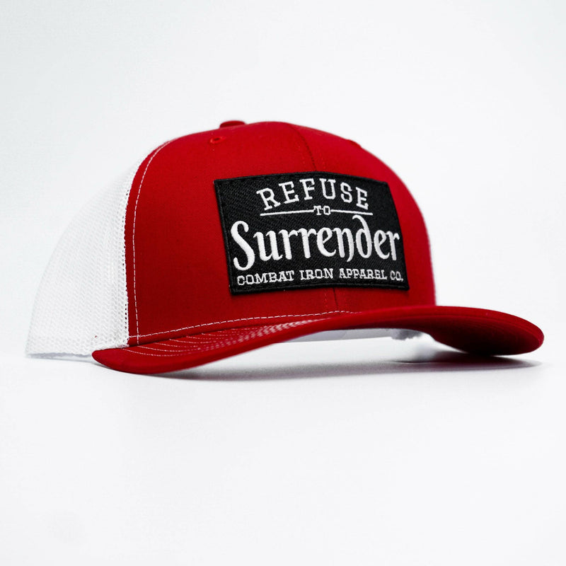 Load image into Gallery viewer, Refuse To Surrender B/W Patch Snapback Hat
