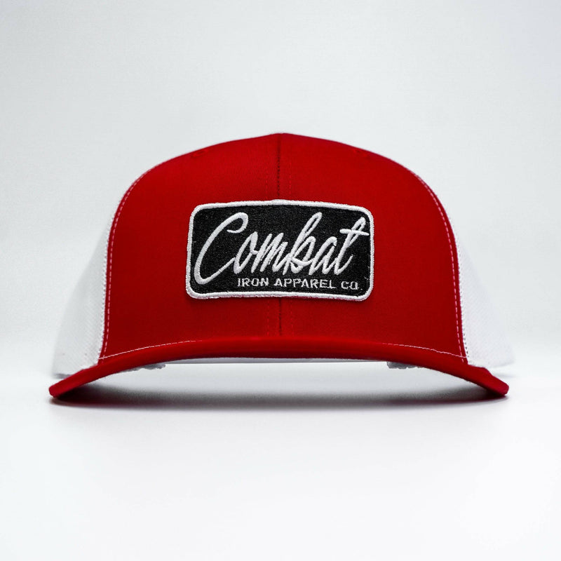 Load image into Gallery viewer, Combat Script Patch Mid-Profile Mesh Snapback Hat
