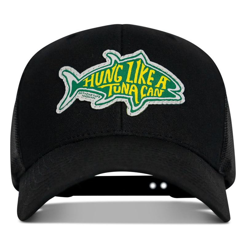 Load image into Gallery viewer, Hung Like A Tuna Can Snapback Hat
