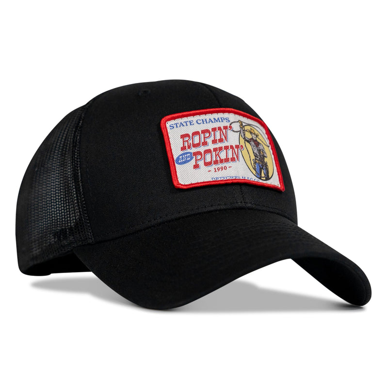 Load image into Gallery viewer, Ropin&#39; and Pokin&#39; Dirty Cowboys Patch SnapBack Hat

