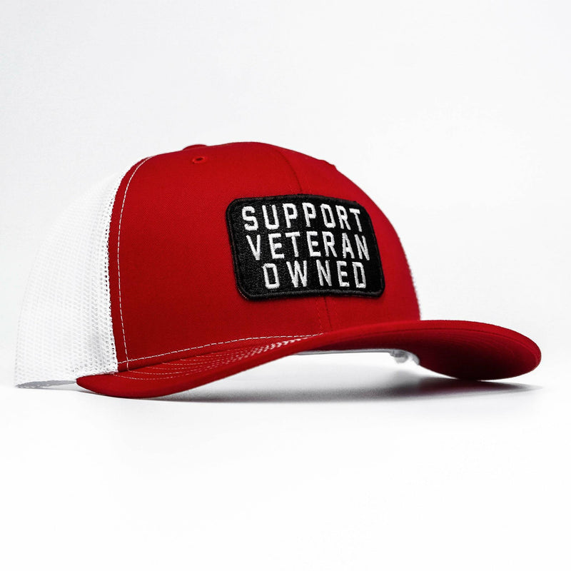 Load image into Gallery viewer, Support Veteran Owned Patch Mid-Profile Mesh Snapback
