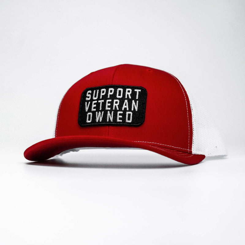 Load image into Gallery viewer, Support Veteran Owned Patch Mid-Profile Mesh Snapback
