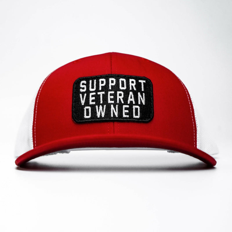 Load image into Gallery viewer, Support Veteran Owned Patch Mid-Profile Mesh Snapback
