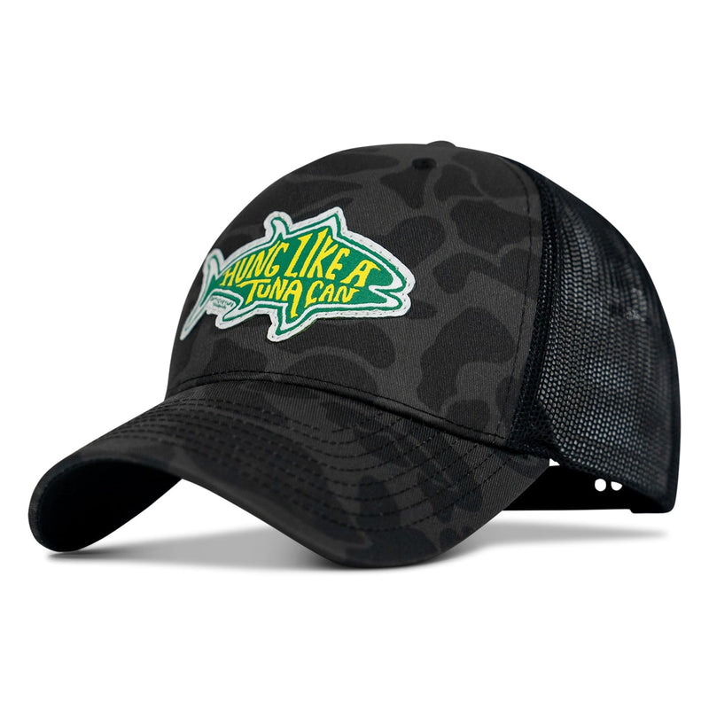 Load image into Gallery viewer, Hung Like A Tuna Can Snapback Hat
