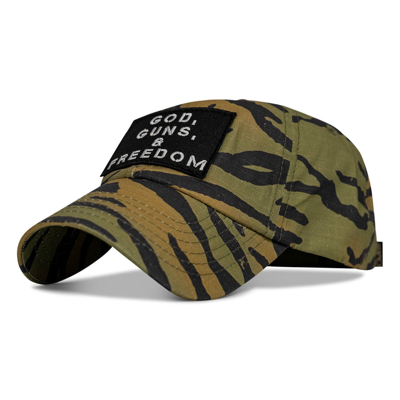 Load image into Gallery viewer, Ripstop God, Guns and Freedom Lifestyle Patch Low Profile Hat
