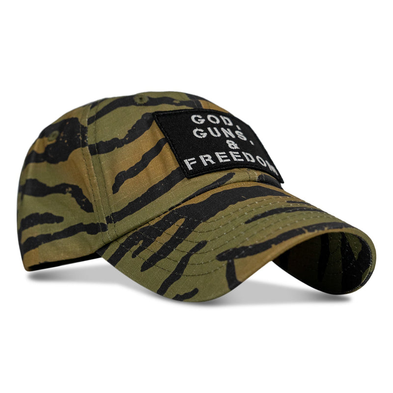 Load image into Gallery viewer, Ripstop God, Guns and Freedom Lifestyle Patch Low Profile Hat
