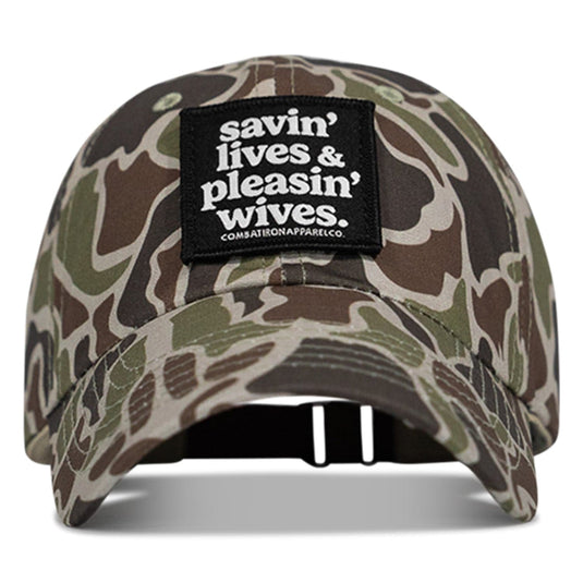 Ripstop Savin' Lives & Pleasin' Wives  Patch Tactical Ripstop Mesh Snapback Hat
