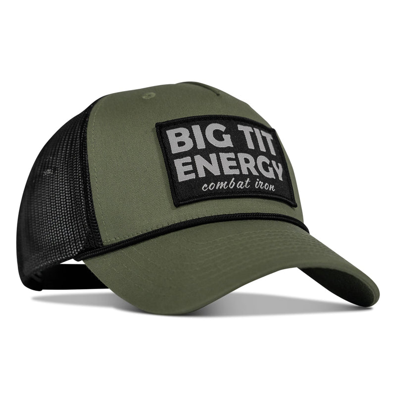 Load image into Gallery viewer, Big Tit Energy Patch Rope Snapback Hat
