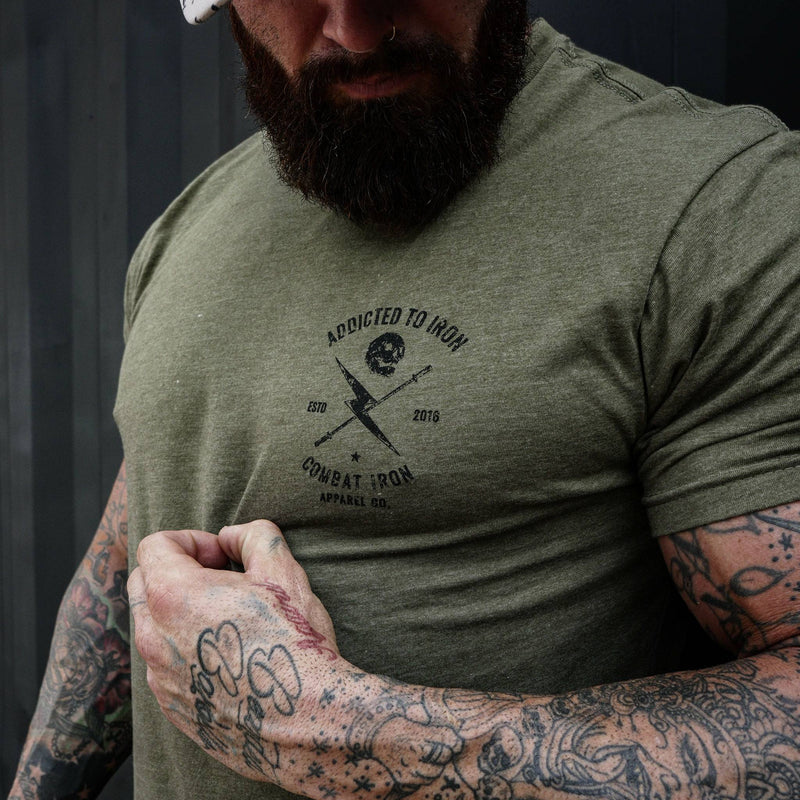 Load image into Gallery viewer, Addicted to Iron V3 Training Men&#39;s T-Shirt
