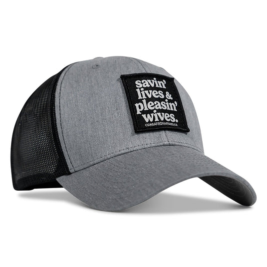 Savin' Lives & Pleasin' Wives Patch SnapBack Hat