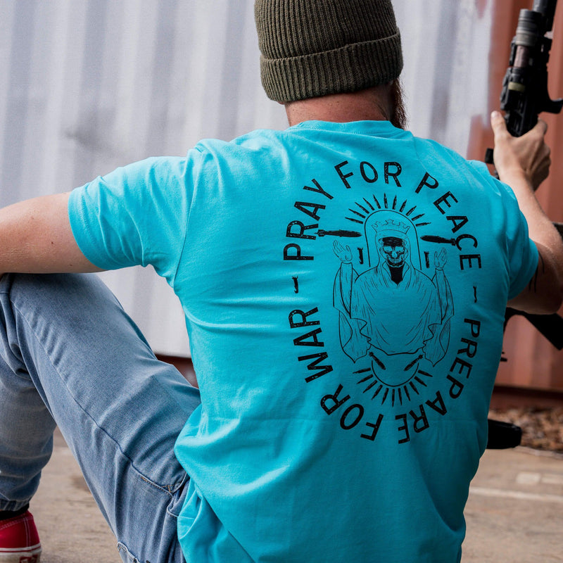 Load image into Gallery viewer, Pray For Peace. Prepare For War. Men&#39;s T-Shirt

