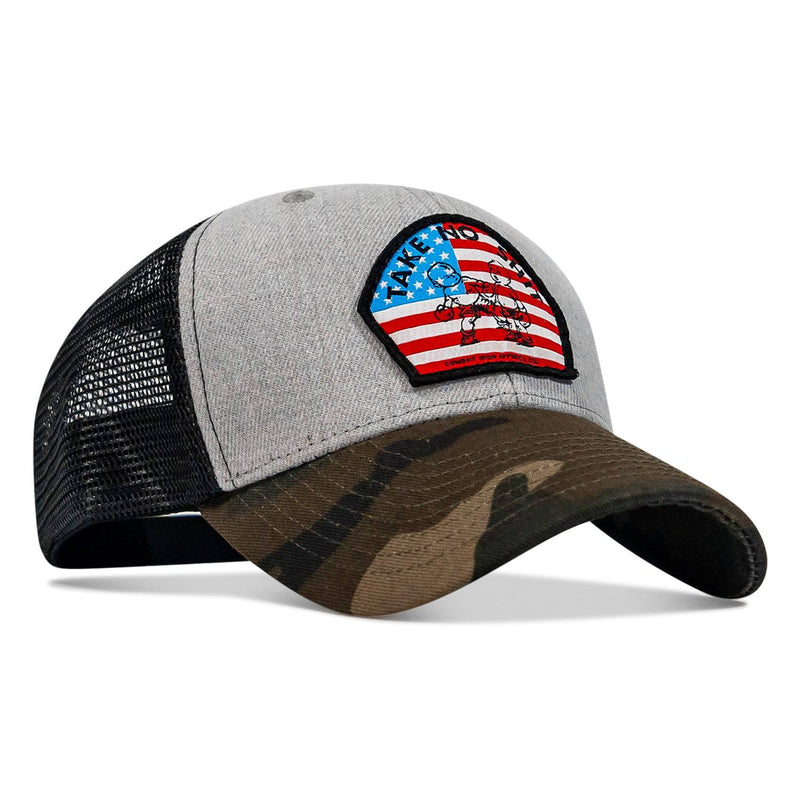 Load image into Gallery viewer, Take No Shit American Flag Patch SnapBack
