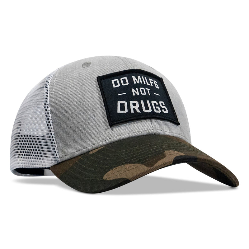 Load image into Gallery viewer, Do Milfs. Not Drugs. Patch Snapback HAT
