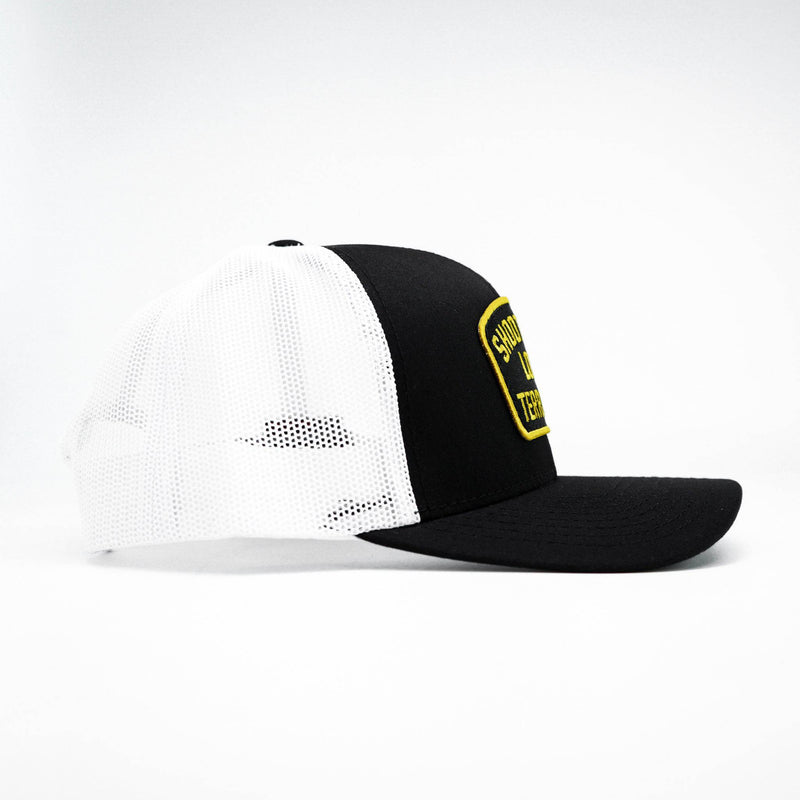 Load image into Gallery viewer, Shoot Your Local Terrorists Patch Snapback Hat
