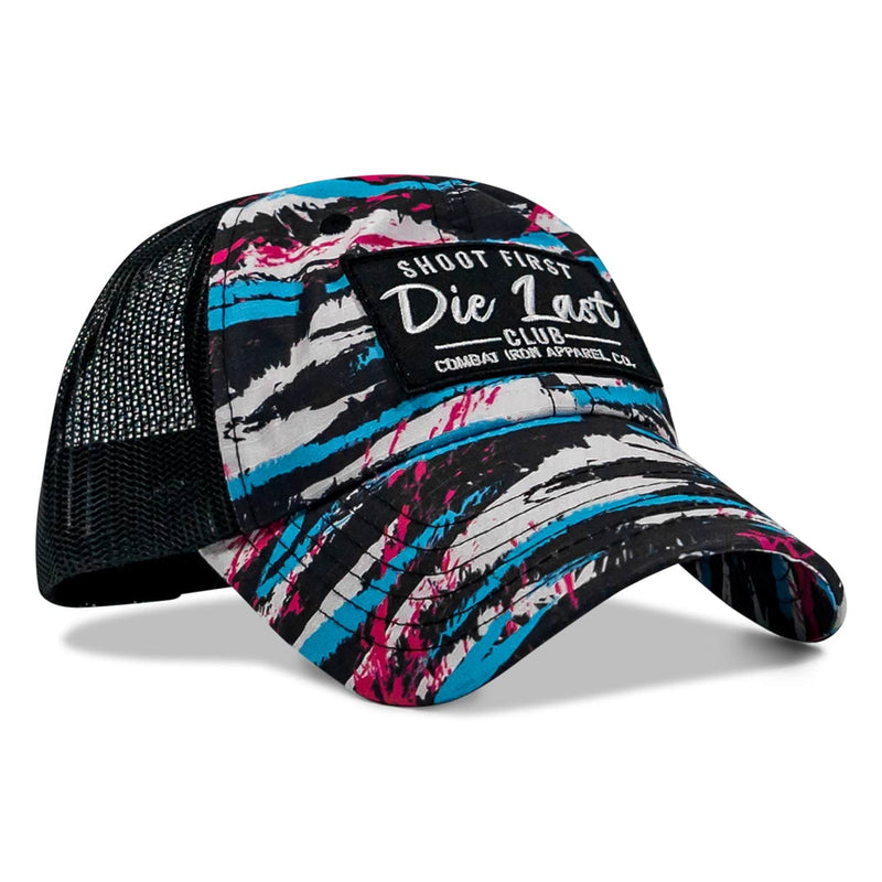 Load image into Gallery viewer, Shoot First. Die Last. Club Patch Tactical Ripstop Mesh Snapback Hat
