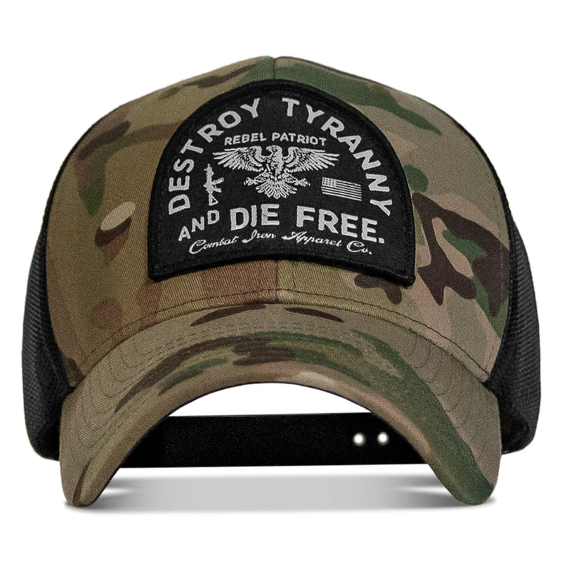 Load image into Gallery viewer, Destroy Tyranny and Die Free Patch Snapback
