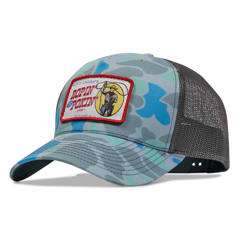 Load image into Gallery viewer, Ropin&#39; and Pokin&#39; Dirty Cowboys Patch SnapBack Hat
