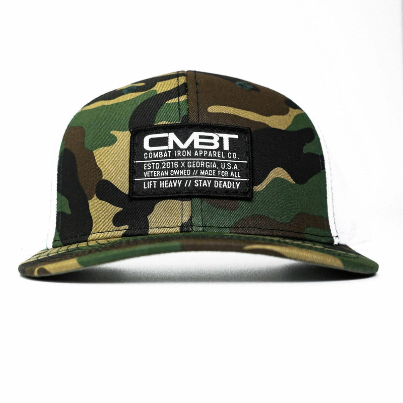 Load image into Gallery viewer, Branded CMBT Labeled Mid-Profile Snapback Hat
