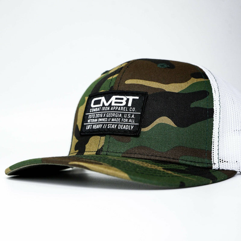 Load image into Gallery viewer, Branded CMBT Labeled Mid-Profile Snapback Hat
